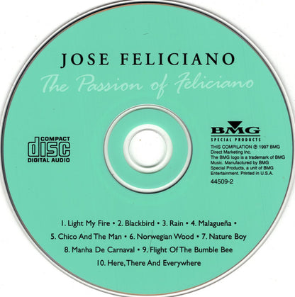 José Feliciano : The Passion Of Feliciano (Compilation,Club Edition)