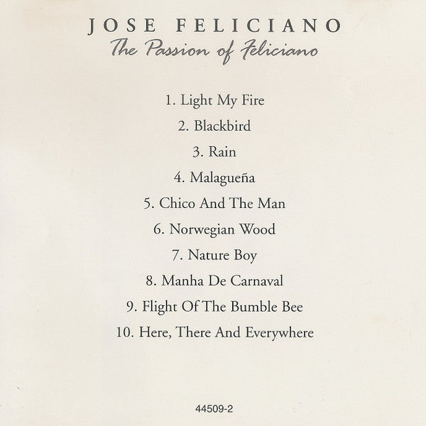 José Feliciano : The Passion Of Feliciano (Compilation,Club Edition)
