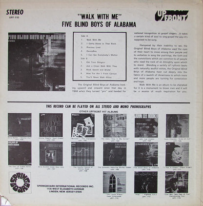 Five Blind Boys Of Alabama : Walk With Me! (LP,Album)