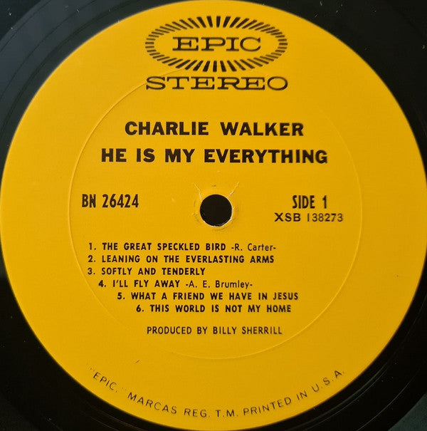 Charlie Walker (2) : He Is My Everything (LP)