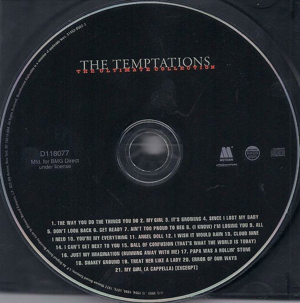 Temptations, The : The Ultimate Collection (Compilation,Club Edition)