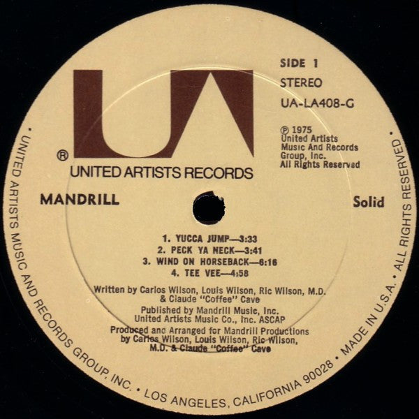 Mandrill : Solid (LP,Album)