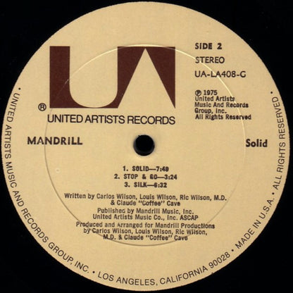 Mandrill : Solid (LP,Album)