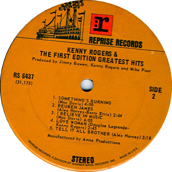Kenny Rogers & The First Edition : Greatest Hits (LP,Compilation)