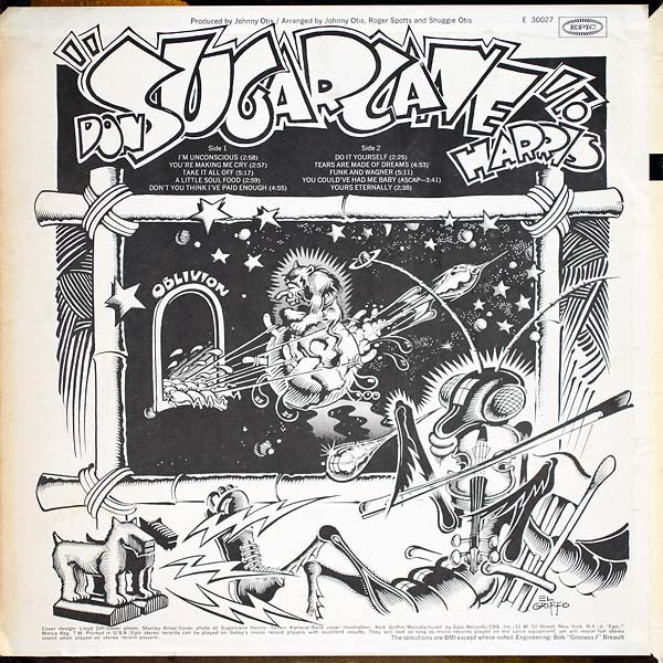 Don "Sugarcane" Harris : Sugarcane (LP,Album,Repress,Stereo)