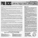 Phil Ochs : All The News That's Fit To Sing (LP,Album,Reissue,Stereo)