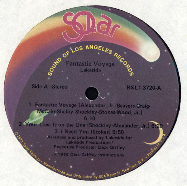 Lakeside : Fantastic Voyage (LP,Album,Stereo)