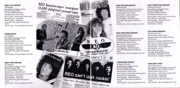 REO Speedwagon : The Second Decade Of Rock And Roll 1981 To 1991 (Compilation,Club Edition)