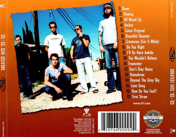 311 : Greatest Hits '93 - '03 (Compilation)