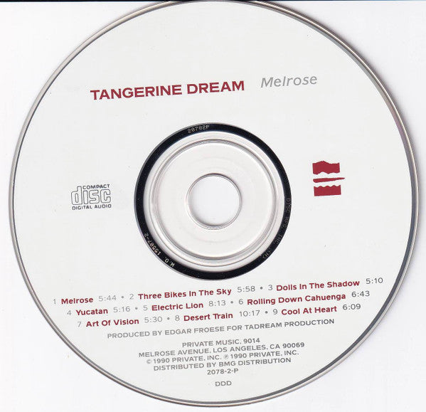 Tangerine Dream : Melrose (Album)