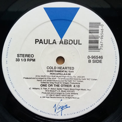 Paula Abdul : Cold Hearted (12",33 ⅓ RPM,Single)
