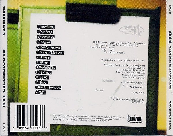 311 : Grassroots (Album)