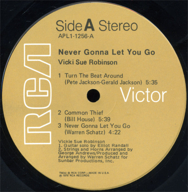 Vicki Sue Robinson : Never Gonna Let You Go (LP,Album)