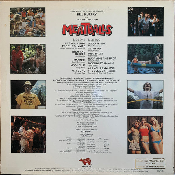 Various : The Original Soundtrack From The Motion Picture Meatballs (LP,Album,Promo,Stereo)