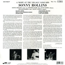 Sonny Rollins : A Night At The "Village Vanguard" (LP,Album,Reissue)