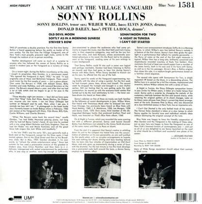 Sonny Rollins : A Night At The "Village Vanguard" (LP,Album,Reissue)