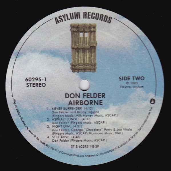 Don Felder : Airborne (LP,Album,Stereo)