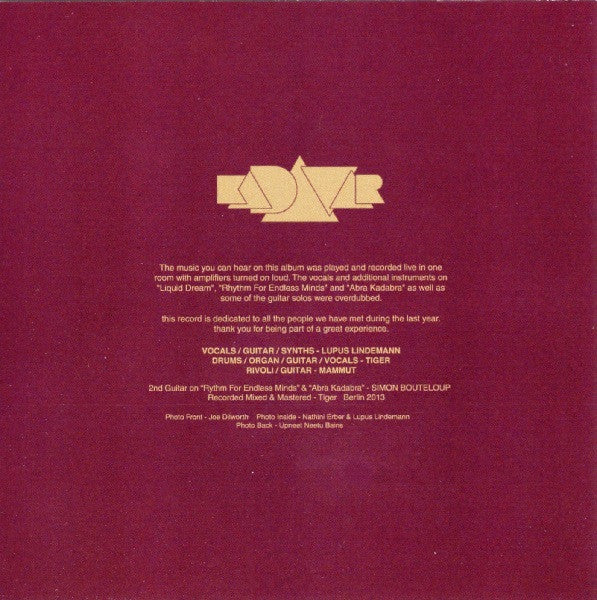 Kadavar : Abra Kadavar (Album)