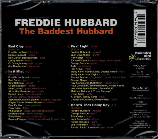 Freddie Hubbard : The Baddest Hubbard (An Anthology Of Previously Released Recordings) (Compilation,Reissue)