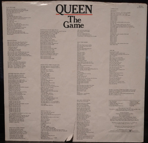 Queen : The Game (LP,Album,Stereo)