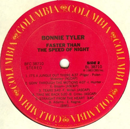 Bonnie Tyler : Faster Than The Speed Of Night (LP,Album)