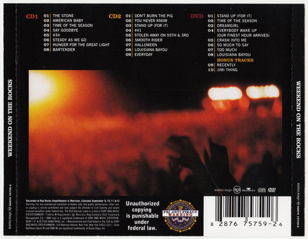 Dave Matthews Band : Weekend On The Rocks ()