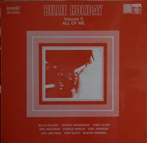 Billie Holiday : Volume 3, All Of Me (LP,Compilation)