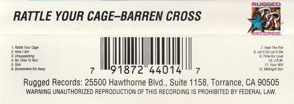 Barren Cross : Rattle Your Cage (Album)