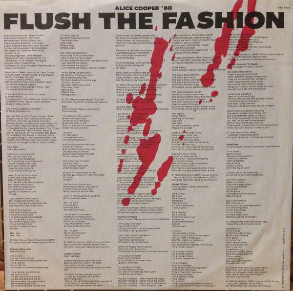 Alice Cooper (2) : Flush The Fashion (LP,Album)