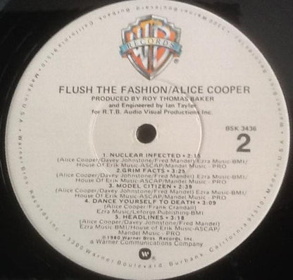 Alice Cooper (2) : Flush The Fashion (LP,Album)
