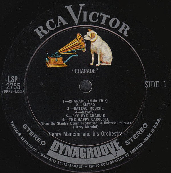 Henry Mancini : Charade (Album,LP,Stereo)