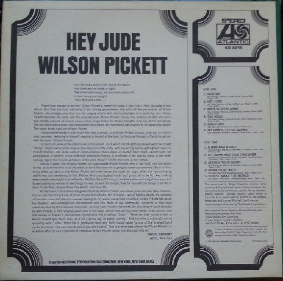 Wilson Pickett : Hey Jude (LP,Album)