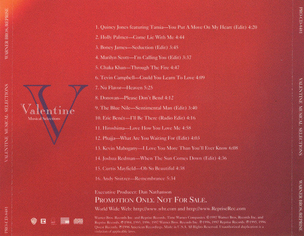 Various : Valentine Musical Selections (Compilation,Promo)
