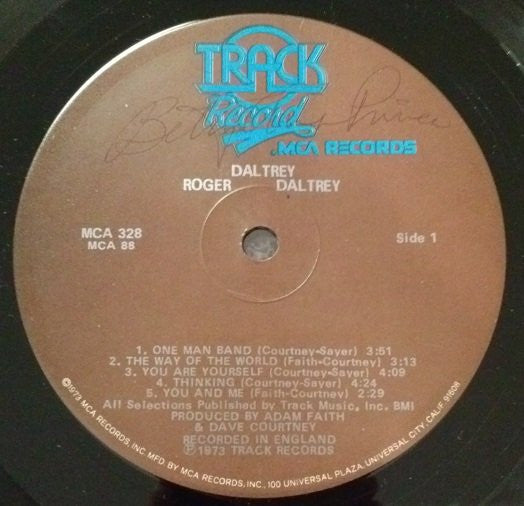 Roger Daltrey : Daltrey (LP,Album)