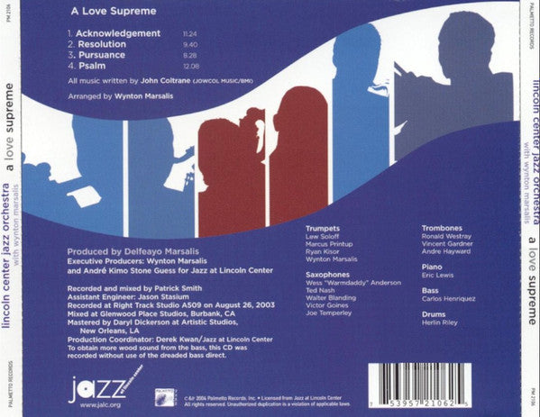 Lincoln Center Jazz Orchestra, The With Wynton Marsalis : A Love Supreme (Album)