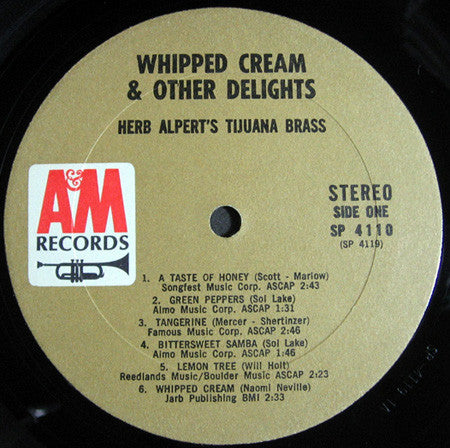 Herb Alpert & The Tijuana Brass : Whipped Cream & Other Delights (LP,Album,Stereo)