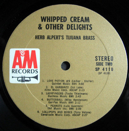 Herb Alpert & The Tijuana Brass : Whipped Cream & Other Delights (LP,Album,Stereo)