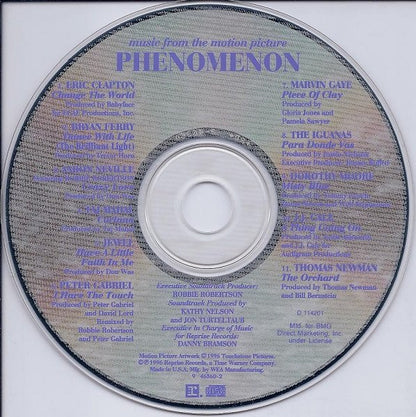 Various : Music From The Motion Picture Phenomenon (Album,Compilation,Club Edition)
