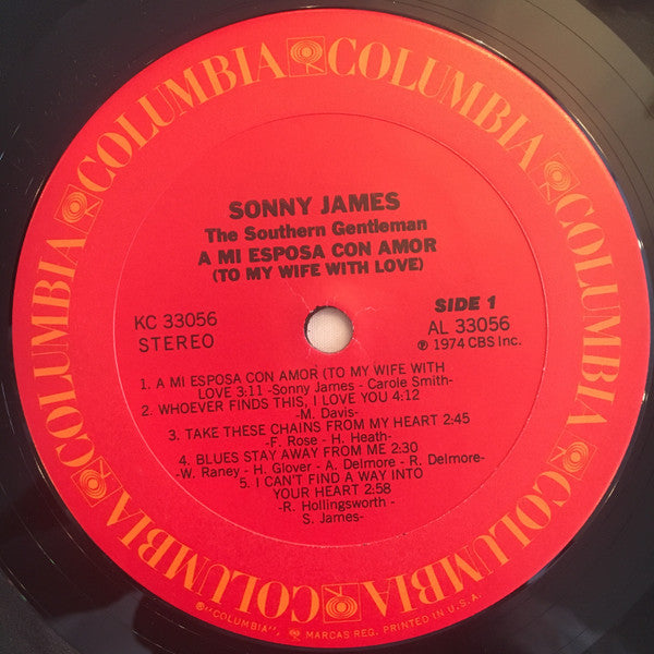 Sonny James : A Mi Esposa Con Amor (To My Wife With Love) (LP,Album)
