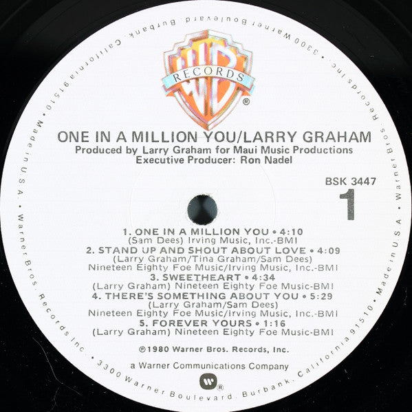Larry Graham : One In A Million You (LP,Album,Stereo)