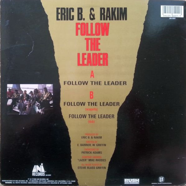 Eric B. & Rakim : Follow The Leader (12",33 ⅓ RPM)