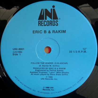 Eric B. & Rakim : Follow The Leader (12",33 ⅓ RPM)