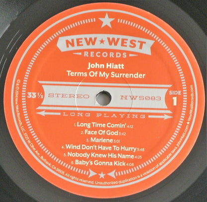 John Hiatt : Terms Of My Surrender (LP,Album,Limited Edition)