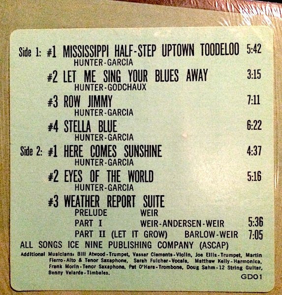 Grateful Dead, The : Wake Of The Flood (LP,Album)
