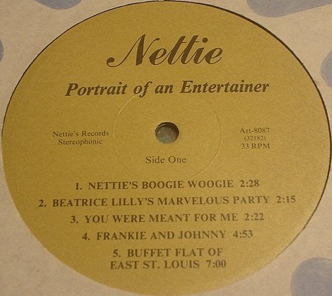 Nettie Sherman : Nettie Portrait Of An Entertainer (LP)