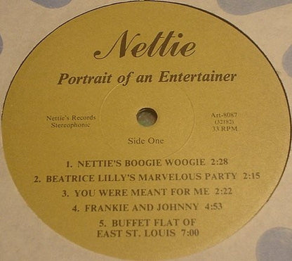 Nettie Sherman : Nettie Portrait Of An Entertainer (LP)