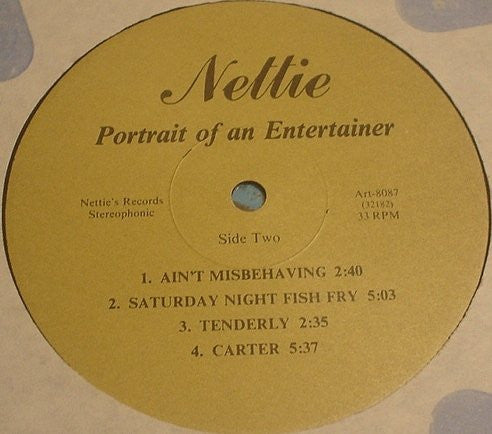 Nettie Sherman : Nettie Portrait Of An Entertainer (LP)