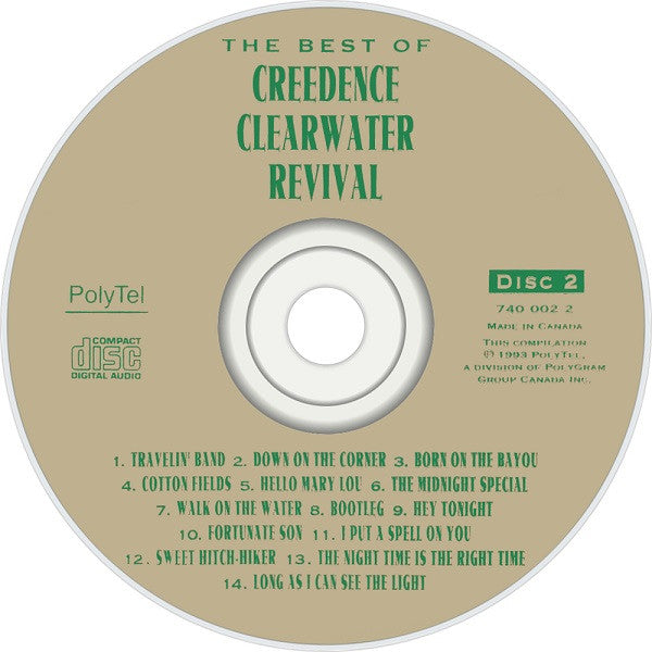 Creedence Clearwater Revival : The Best Of Creedence Clearwater Revival (Compilation)