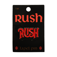 Enamel Pin - Rush - Red And Black Logo