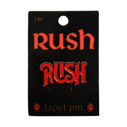 Enamel Pin - Rush - Red And Black Logo